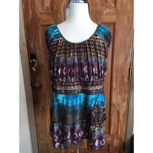 Venezia/Lane Bryant cap sleeve blouse